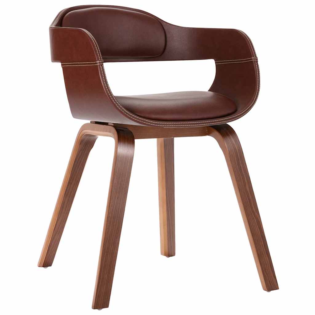 vidaXL Dining Chair Bentwood and Faux Leather
