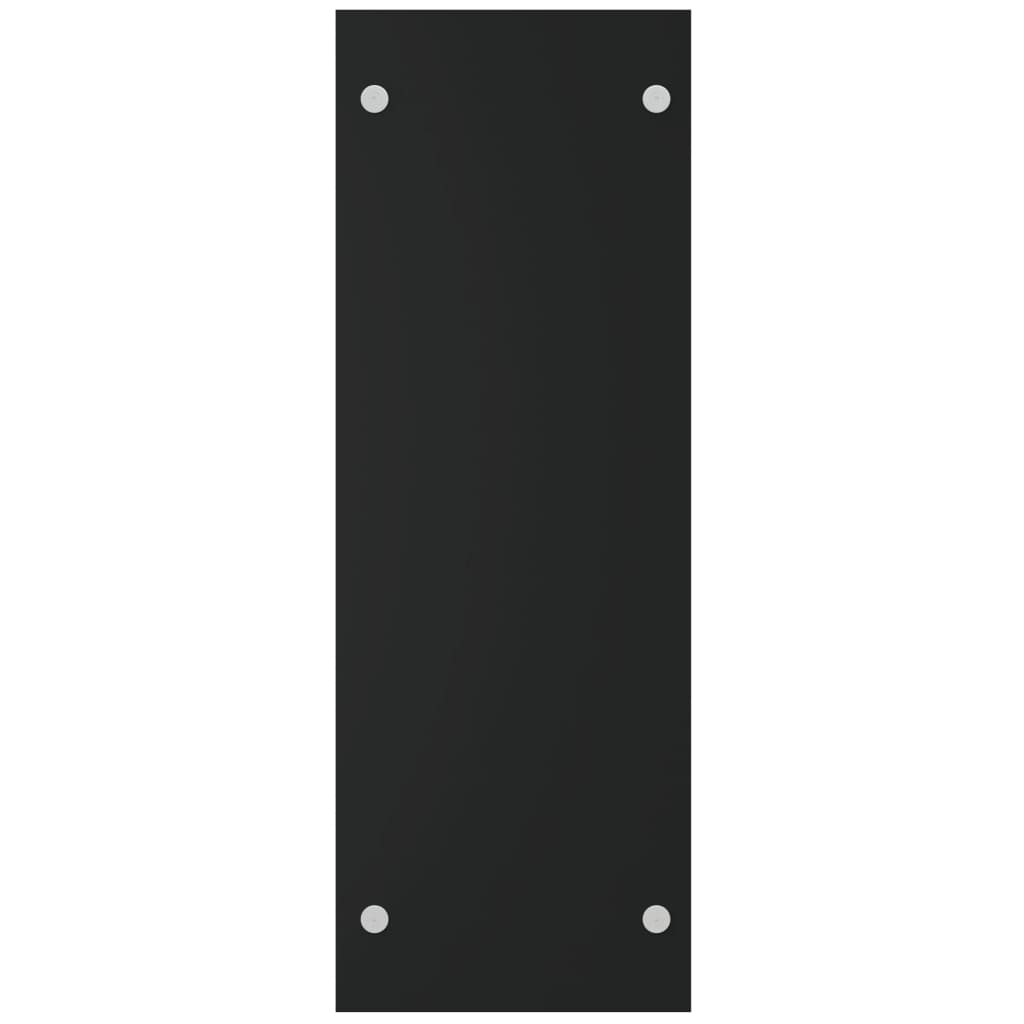 vidaXL Haardhoutrek 40x35x100 cm gehard glas zwart