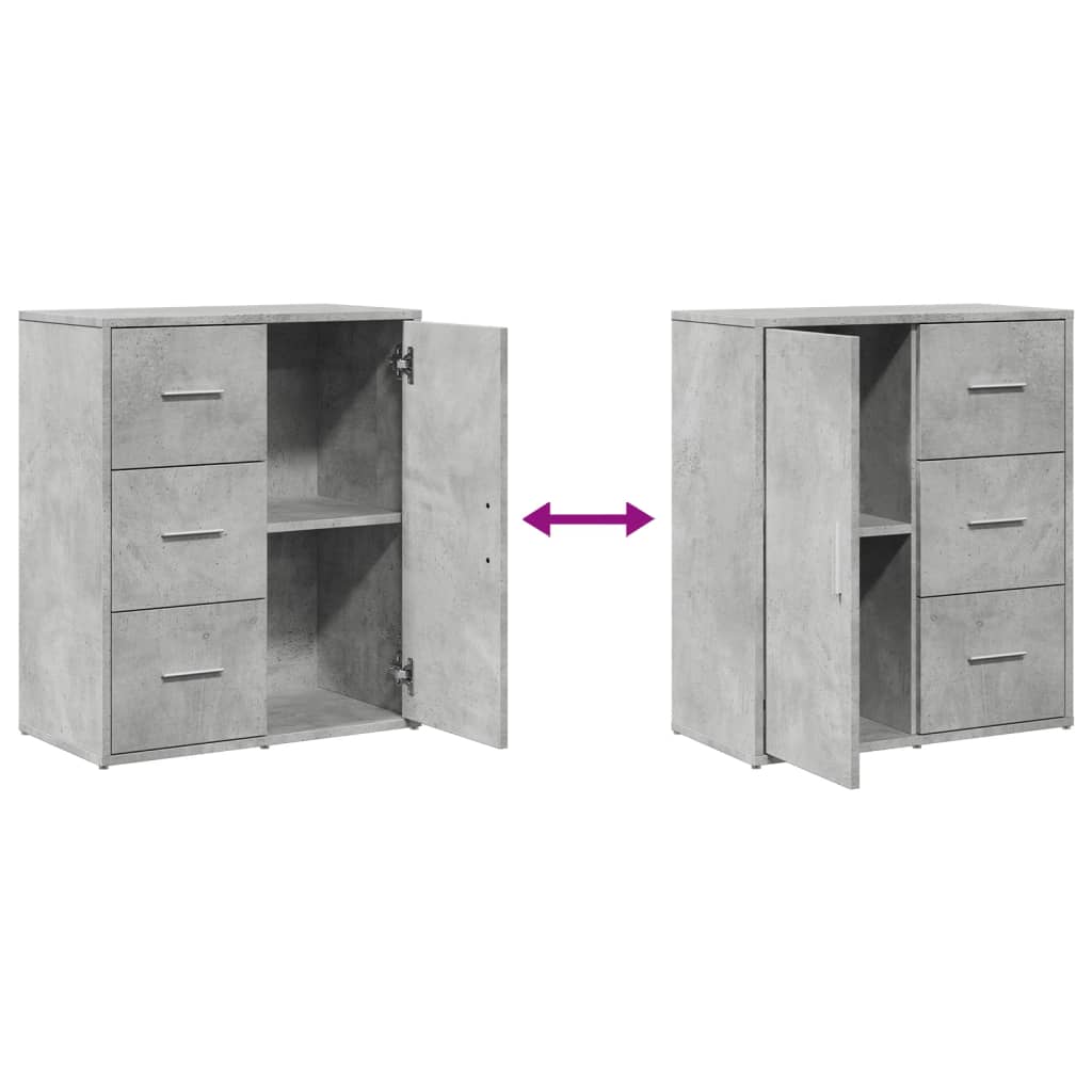 vidaXL Sideboards 2 pcs 60x31x70 cm engineered wood white