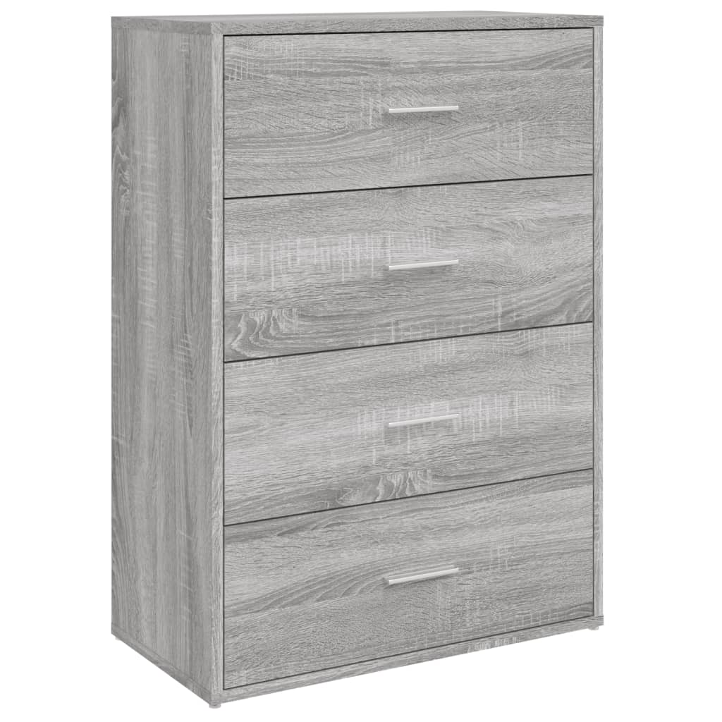 vidaXL Dressoirs 2 st 60x31x84 cm bewerkt hout wit