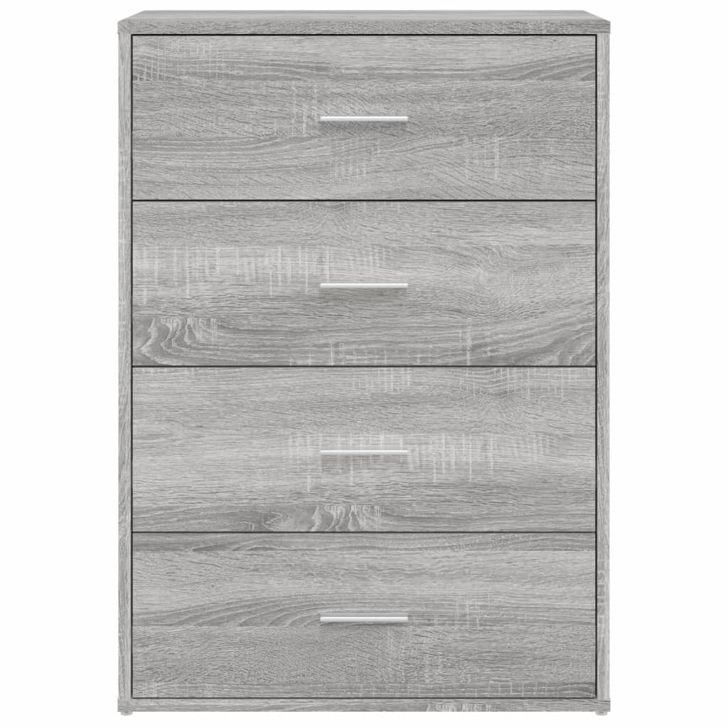 vidaXL Dressoirs 2 st 60x31x84 cm bewerkt hout wit