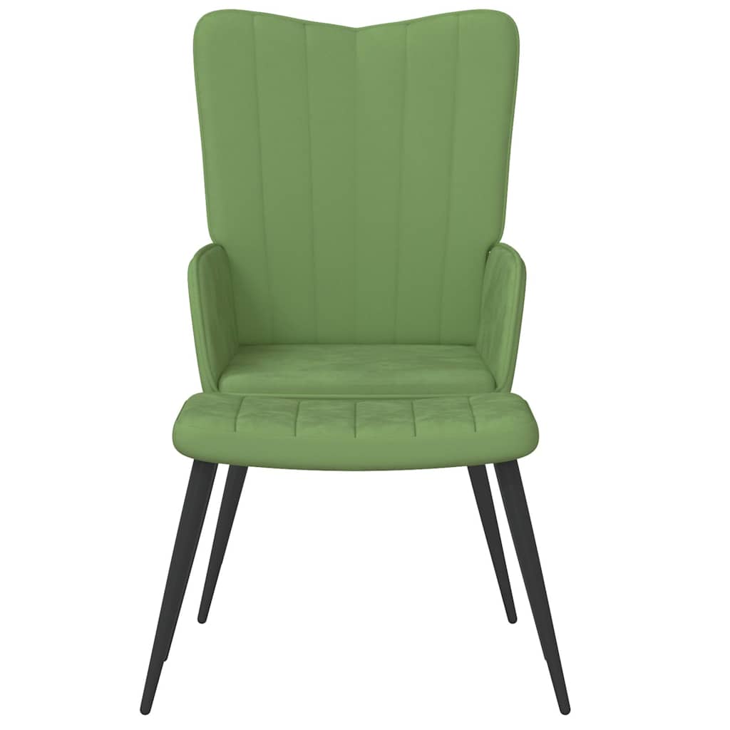 vidaXL Relaxstoel fluweel lichtgrijs