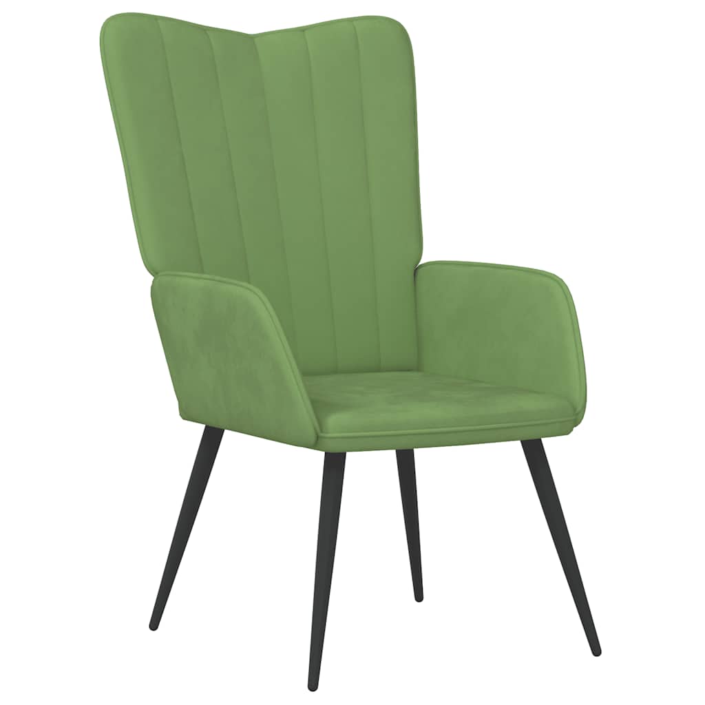vidaXL Relaxstoel fluweel lichtgrijs
