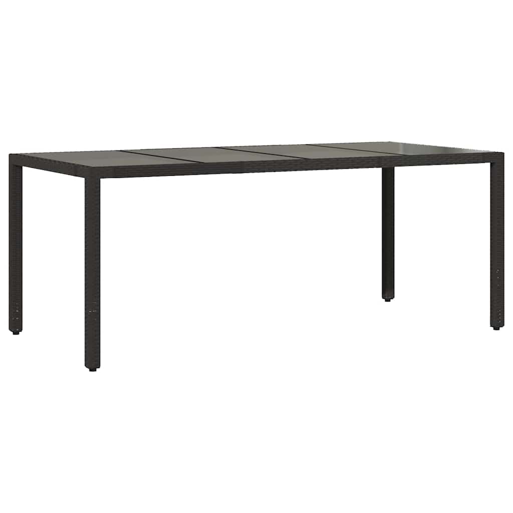 vidaXL 3-delige Bistroset met kussens poly rattan zwart