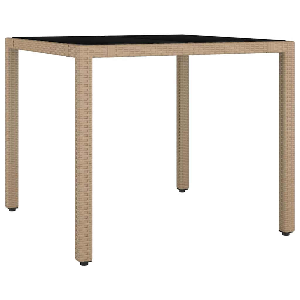 vidaXL 3-delige Bistroset met kussens poly rattan bruin