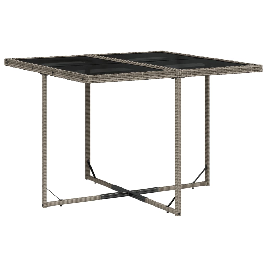 vidaXL 5-delige tuinset met kussens, grijs polyrotan