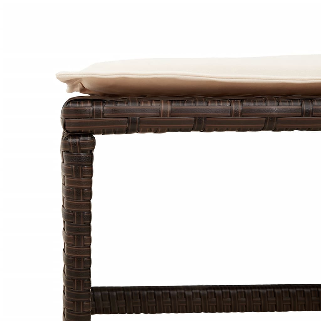 vidaXL 9-delige Tuinset poly rattan zwart