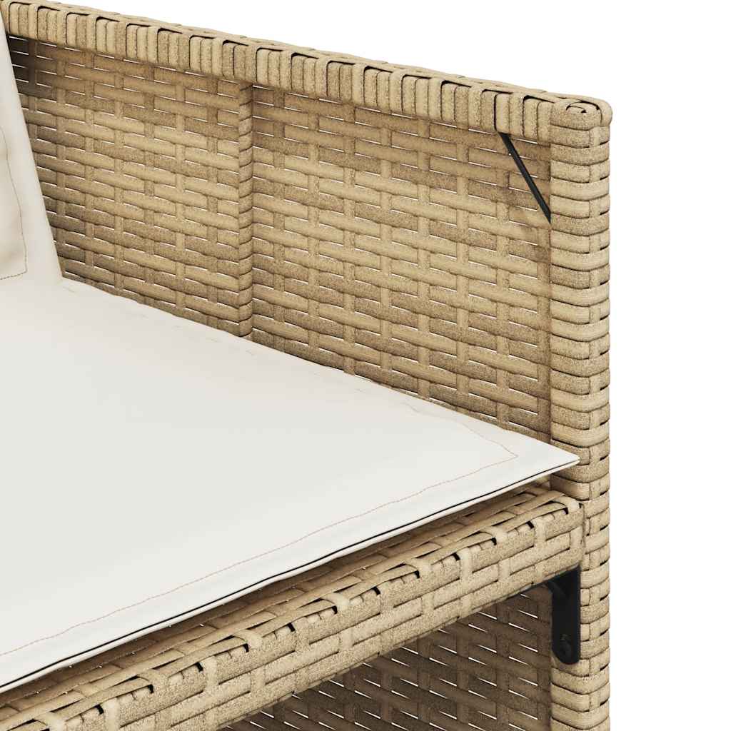 vidaXL 9-delige Tuinset poly rattan zwart
