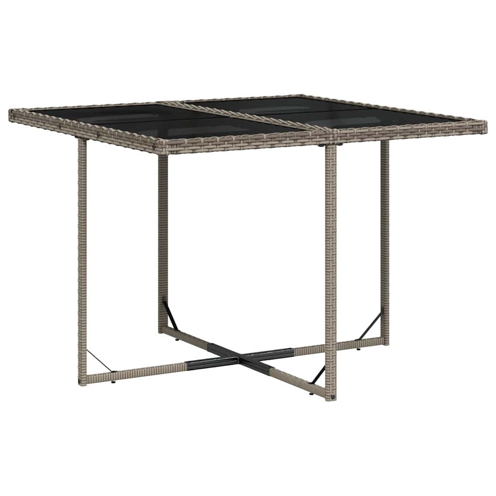 vidaXL 5-delige tuinset met kussens, grijs polyrotan