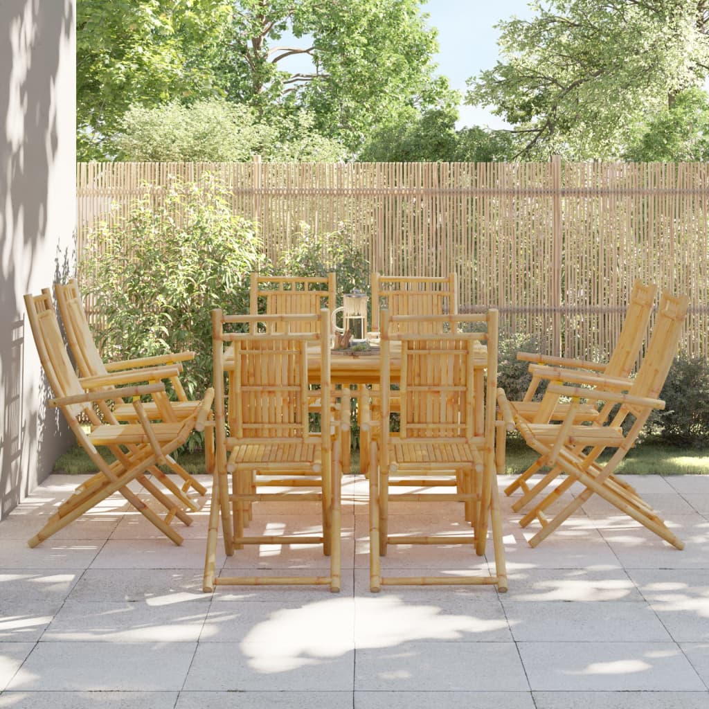 vidaXL Tuinstoelen 4 st inklapbaar 46x66x99 bamboe