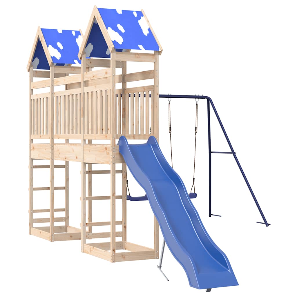 vidaXL Playhouse solid pine wood