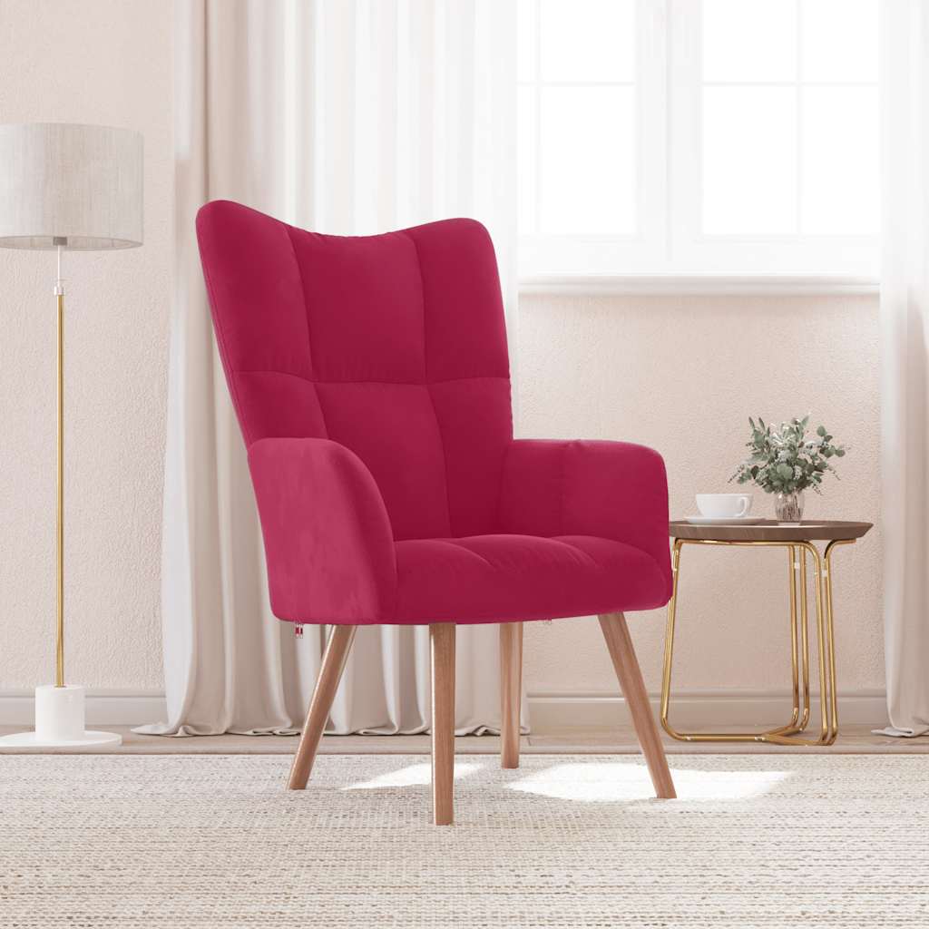vidaXL Relaxstoel fluweel lichtgrijs