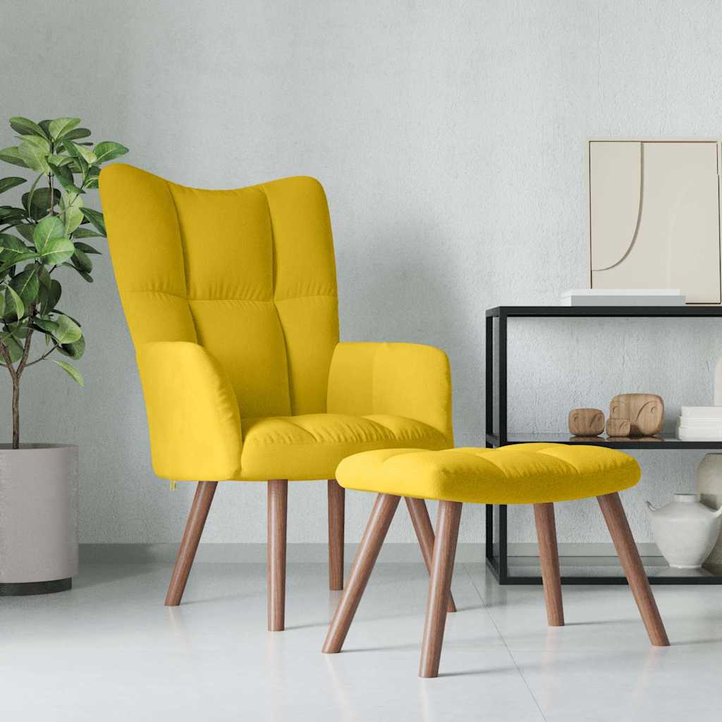 vidaXL Relaxstoel fluweel lichtgrijs