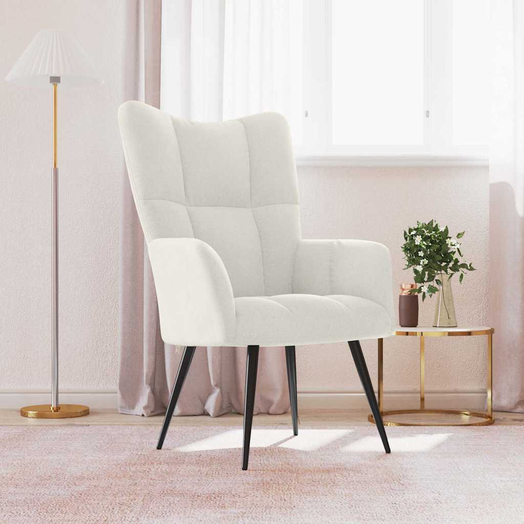 vidaXL Relaxstoel fluweel lichtgrijs