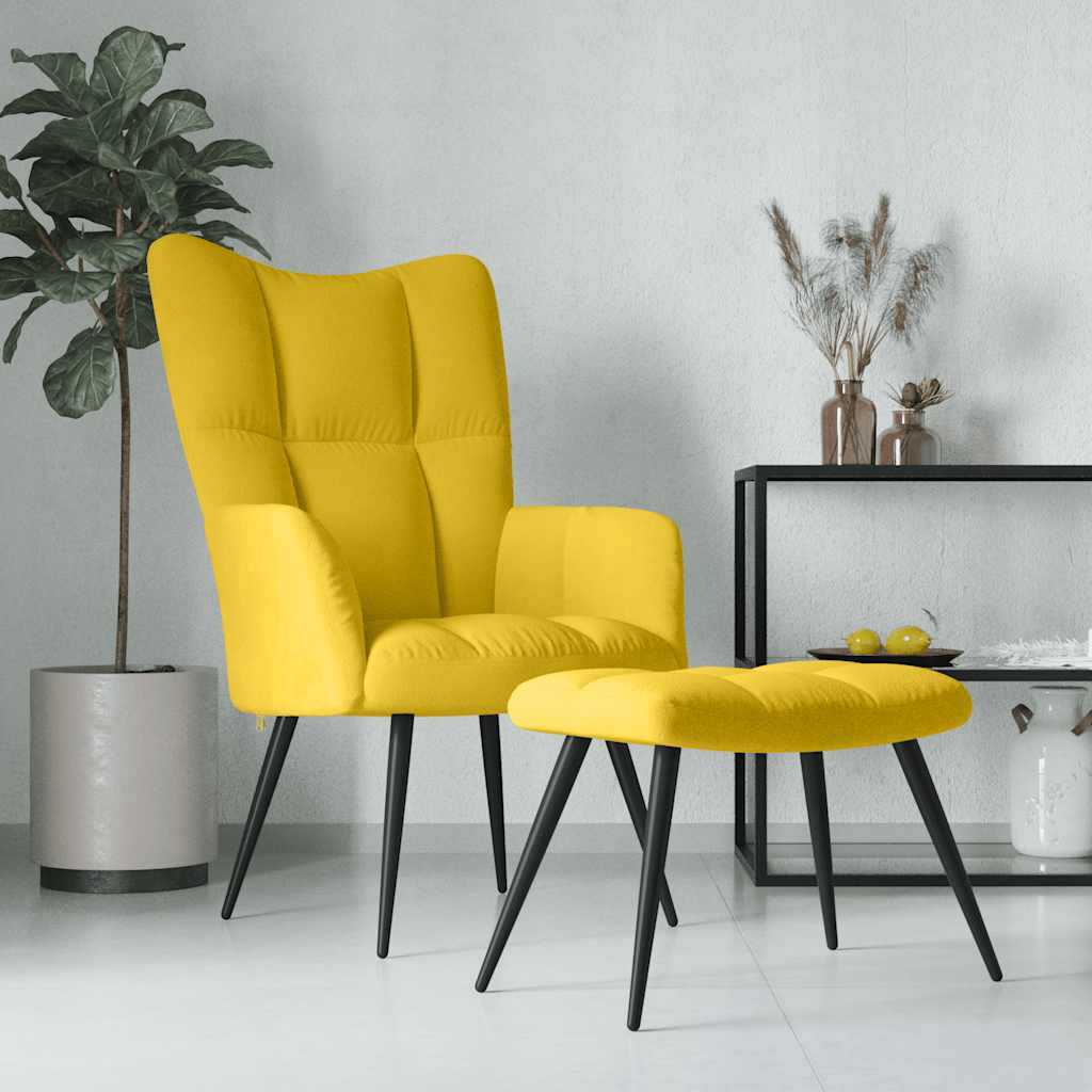 vidaXL Relaxstoel fluweel lichtgrijs