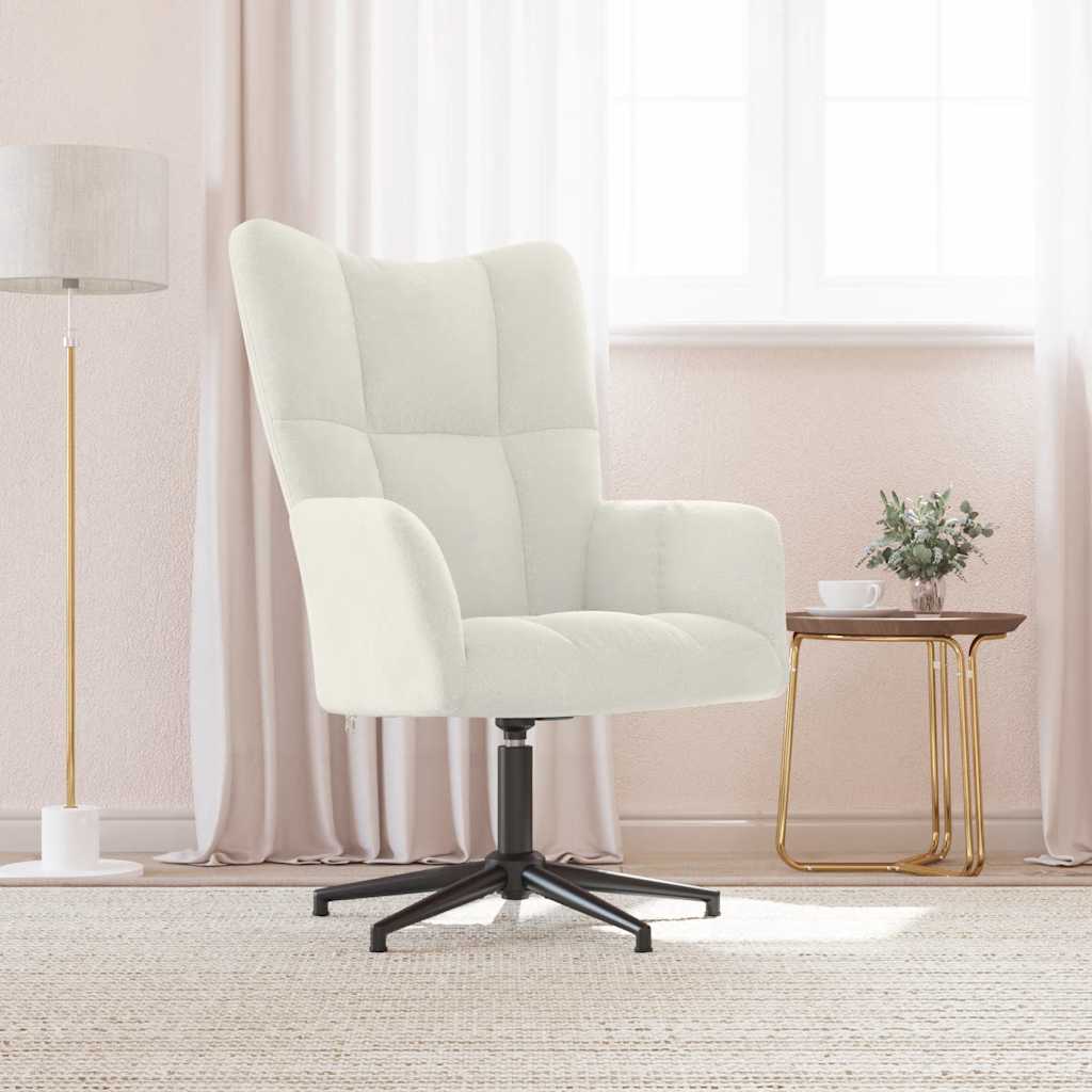 vidaXL Relaxstoel fluweel lichtgrijs