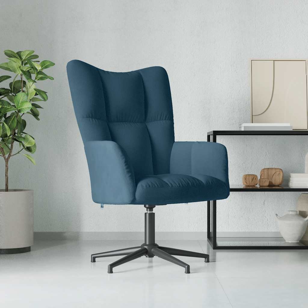vidaXL Relaxstoel fluweel lichtgrijs