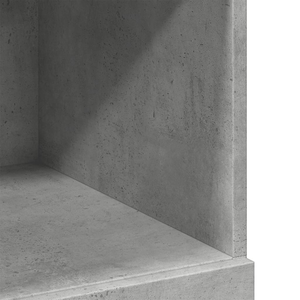 vidaXL Hoge kast 80x42,5x124 cm bewerkt hout wit