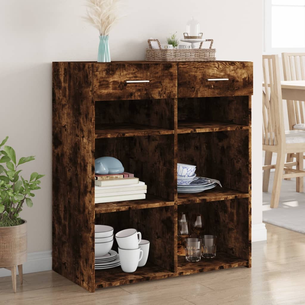vidaXL Sideboard 80x42.5x93 cm engineered wood white