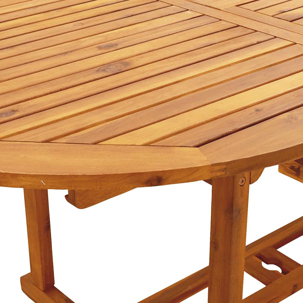 vidaXL 7-delige Tuinset massief hout en stof taupe