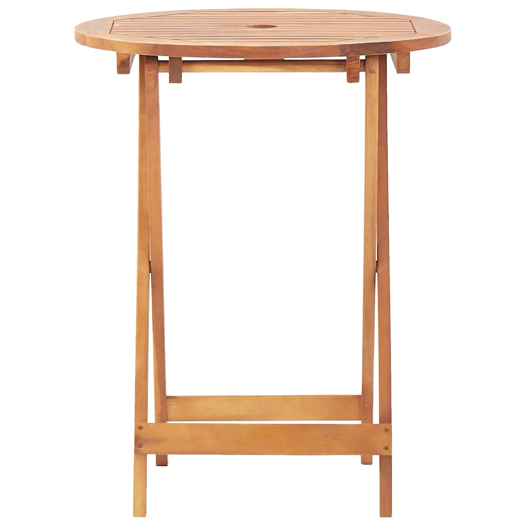 vidaXL 3-delige Bistroset poly rattan en massief hout zwart