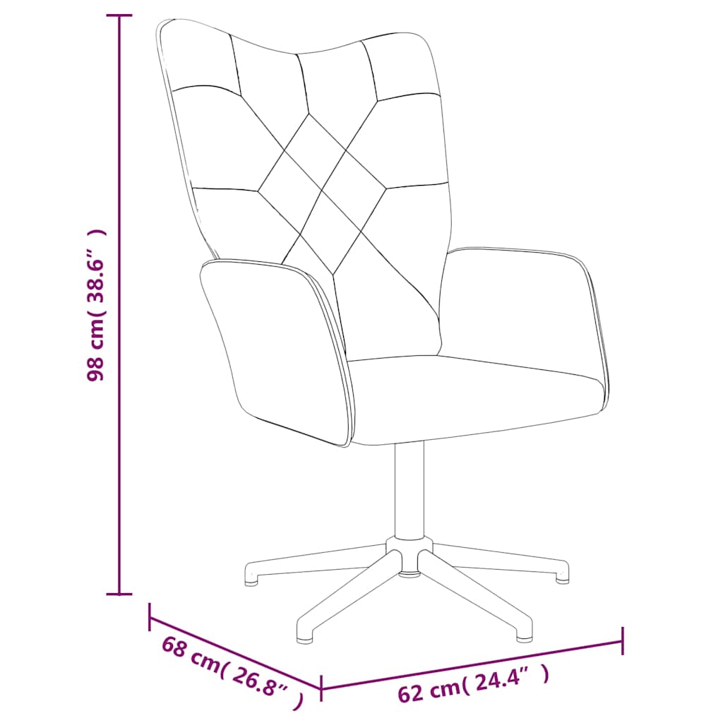 vidaXL Recliner patchwork fabric