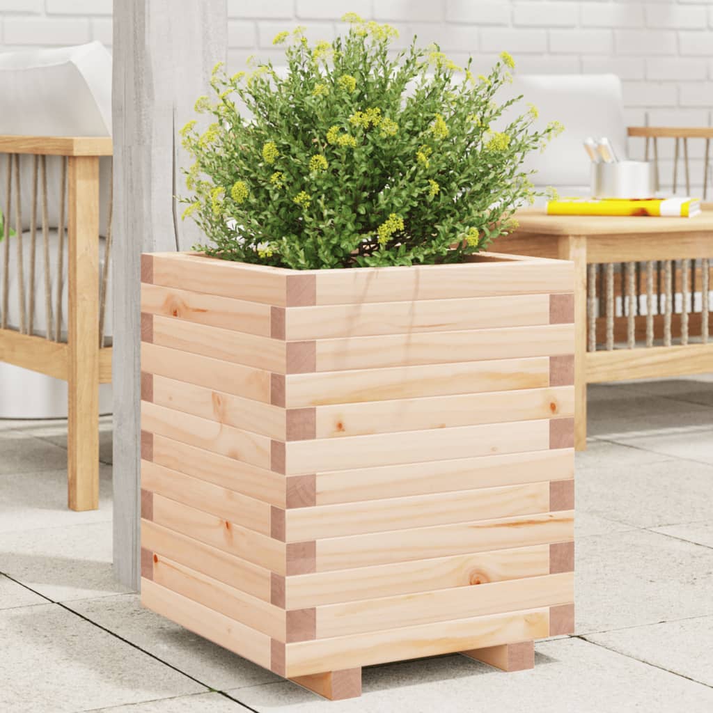 vidaXL Plantenbak 40x40x46 cm massief grenenhout