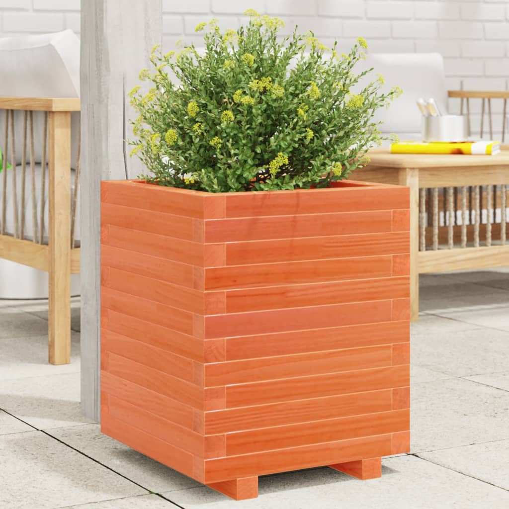 vidaXL Plantenbak 40x40x46 cm massief grenenhout