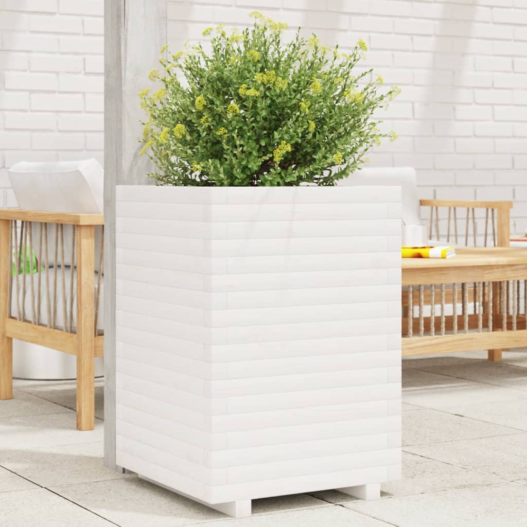 vidaXL Plantenbak 40x40x46 cm massief grenenhout
