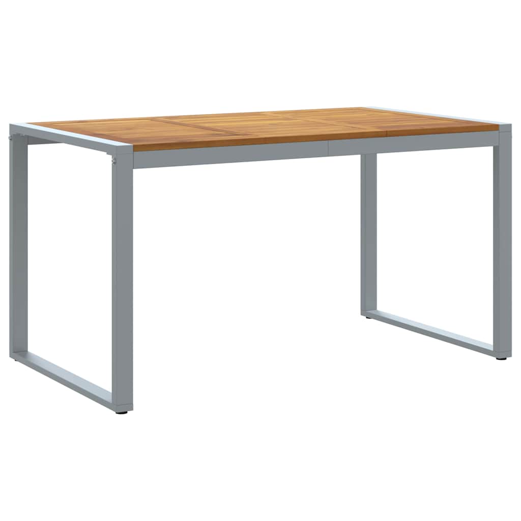 vidaXL Tuin Eettafel Set 5 pcs Grijs Massief Acacia Hout