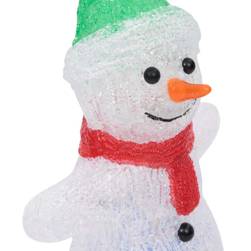 vidaXL Kerstfiguur kerstman LED binnen en buiten 28 cm acryl