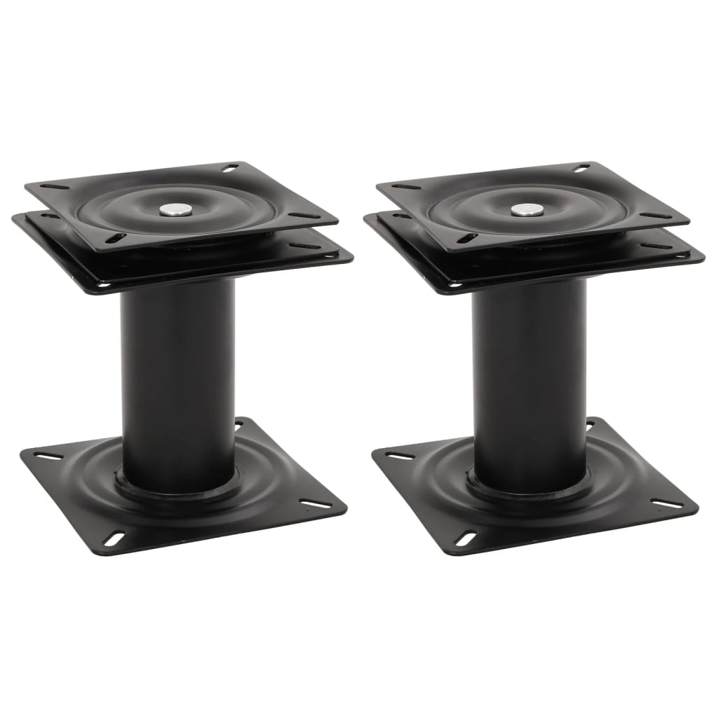 vidaXL Bootstoelpoot met 360° draaiplateau staal