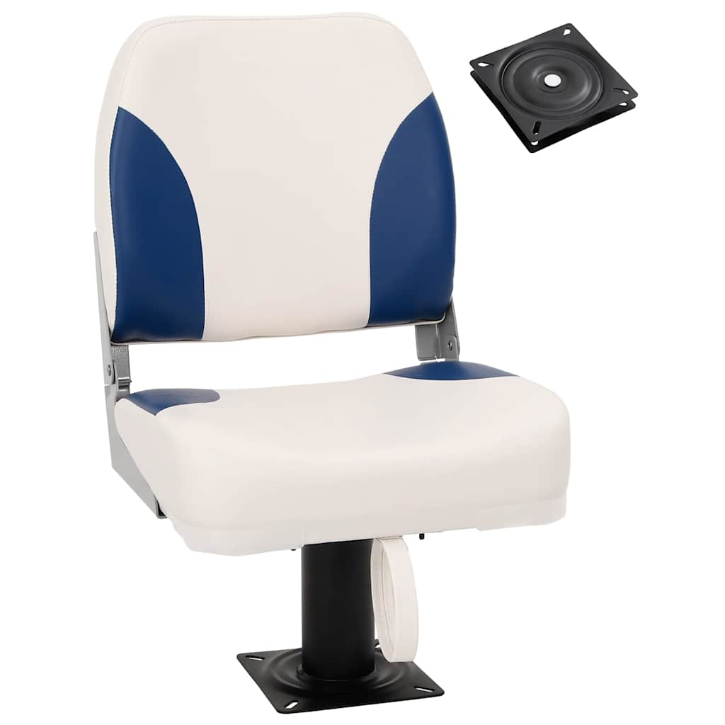 vidaXL Siège de bateau avec pied pivotant à 360°