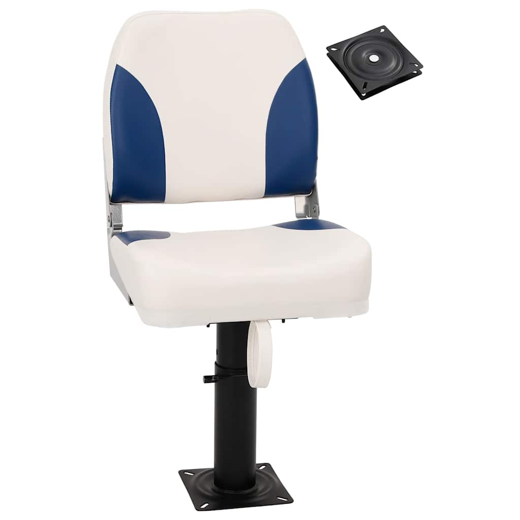 vidaXL Siège de bateau avec pied pivotant à 360°