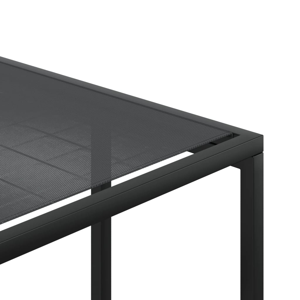 vidaXL 9-piece Garden Dining Set Textilene Black