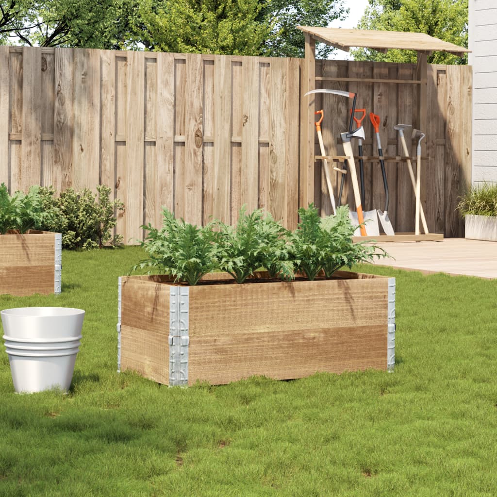 vidaXL Plantenbak 100x50 cm massief grenenhout