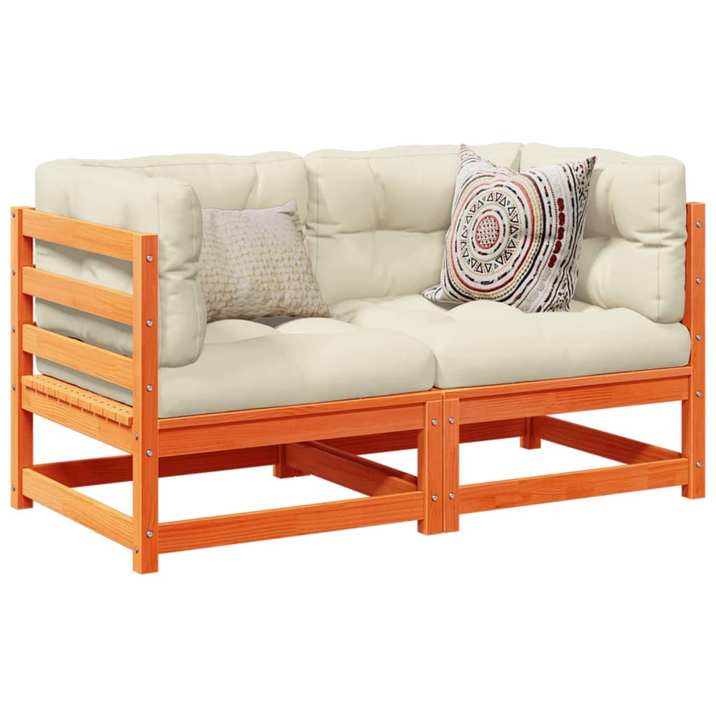 vidaXL 2-delige Loungeset massief grenenhout