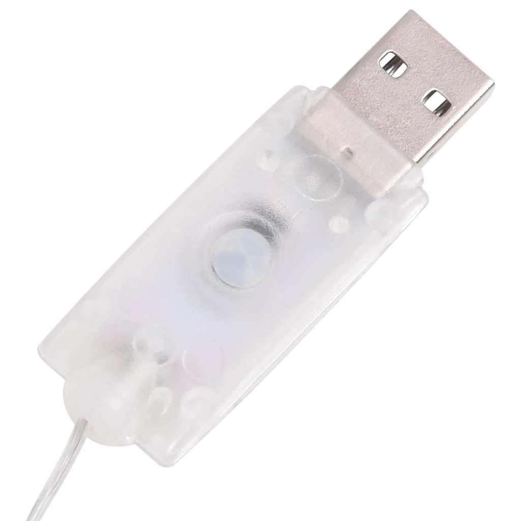vidaXL Decoratieve sneeuwpop LED 60 cm luxe stof
