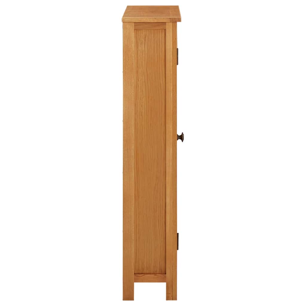 vidaXL Opbergkast 50x22x110 cm massief eikenhout