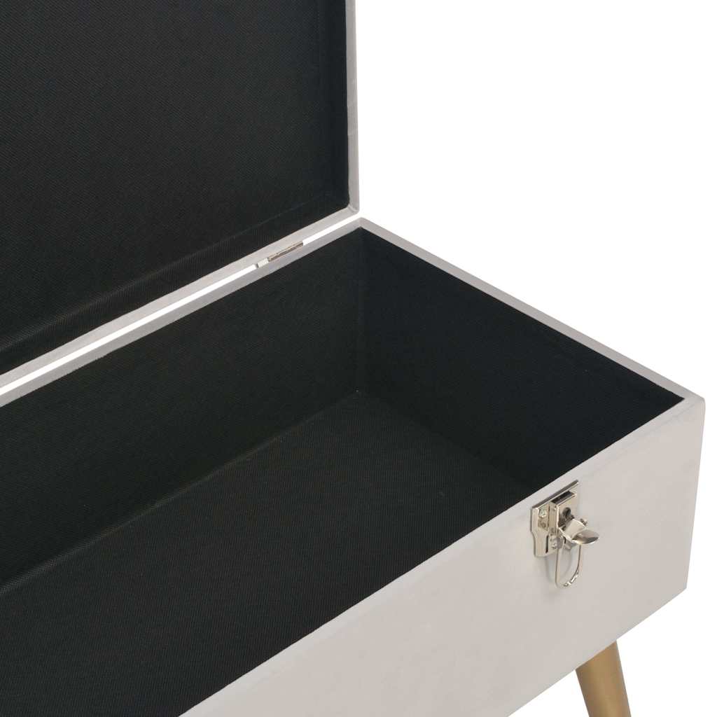 vidaXL Storage Bench 80 cm Velvet Green