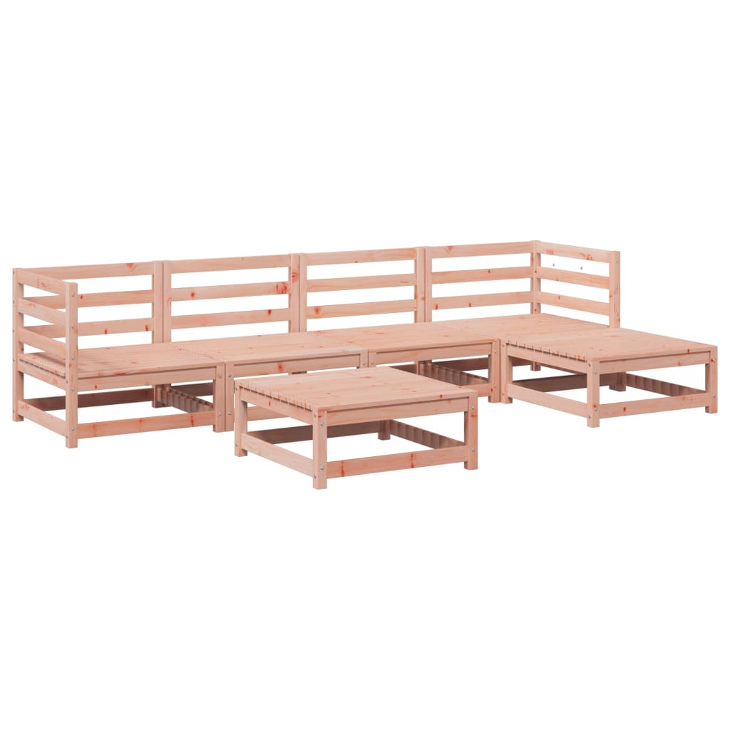 vidaXL 6-delige Loungeset massief grenenhout