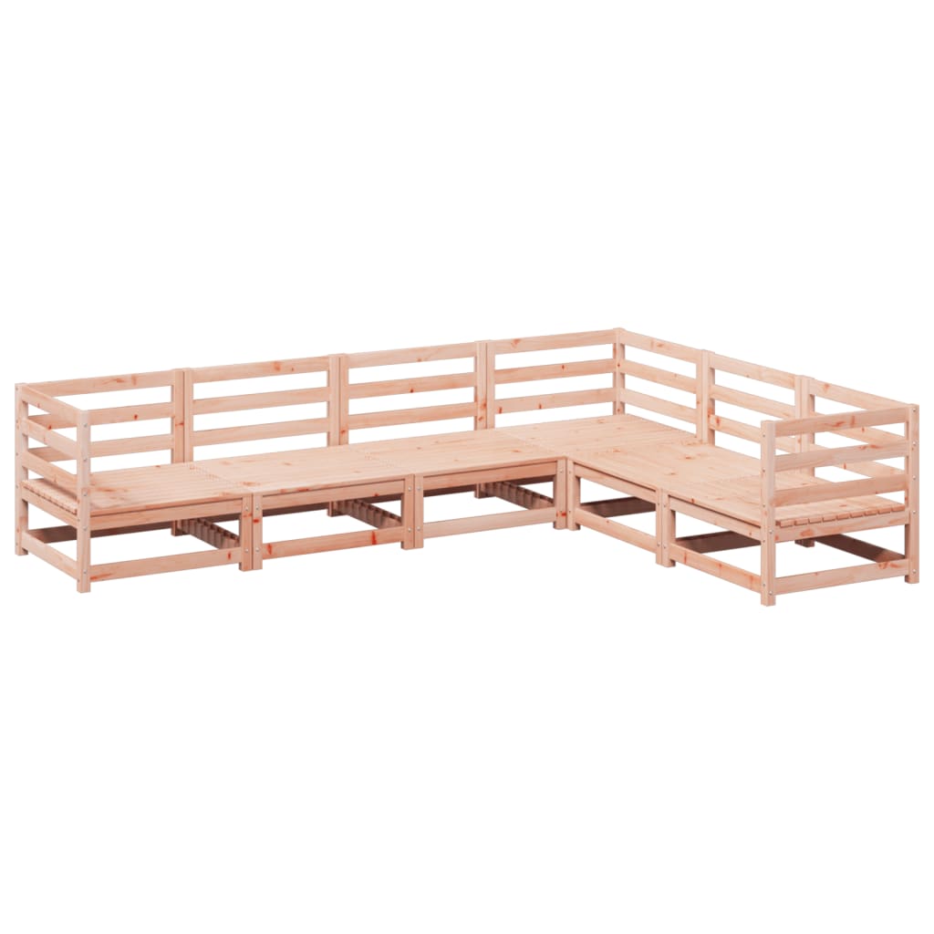 vidaXL 6-delige Loungeset massief grenenhout