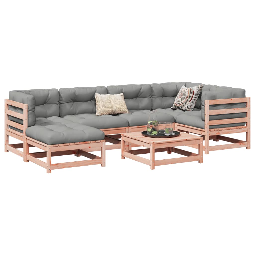 vidaXL 7-delige Loungeset massief grenenhout