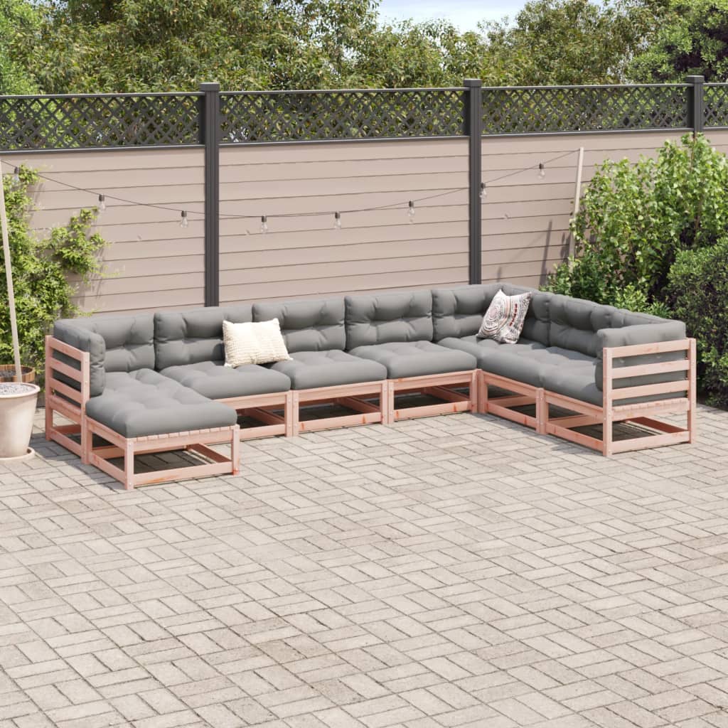 vidaXL 8-Piece Lounge Set Solid Pine Wood