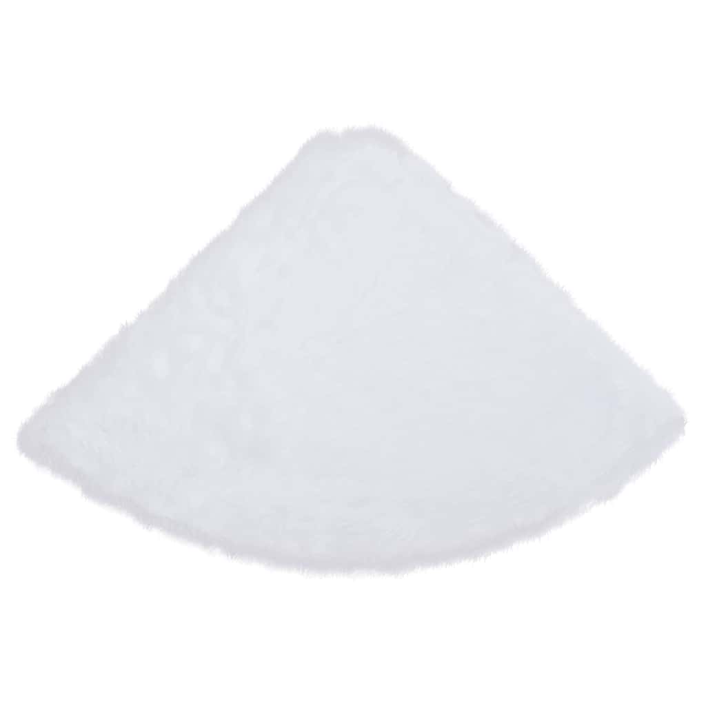 vidaXL Christmas Tree Skirt White 90 cm Faux Fur