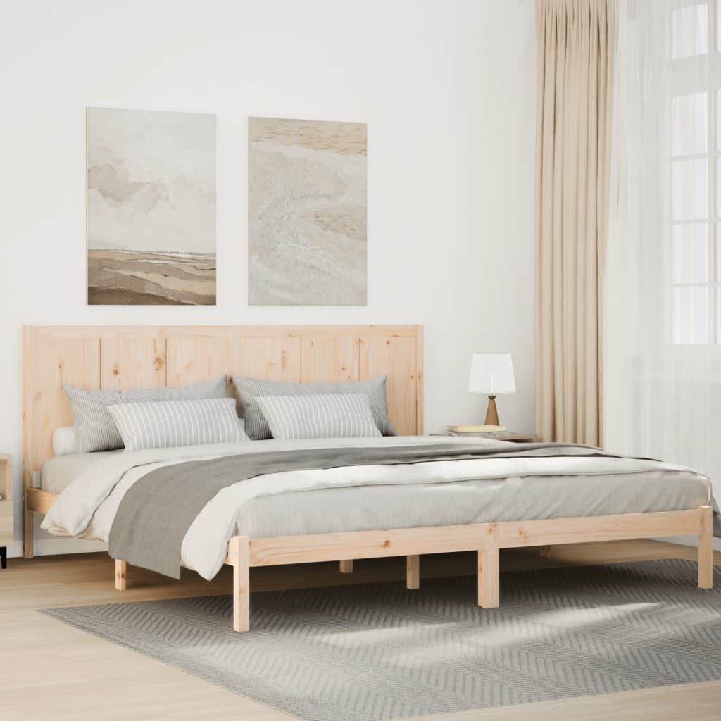 vidaXL Bedframe zonder matras massief grenenhout 120x190 cm