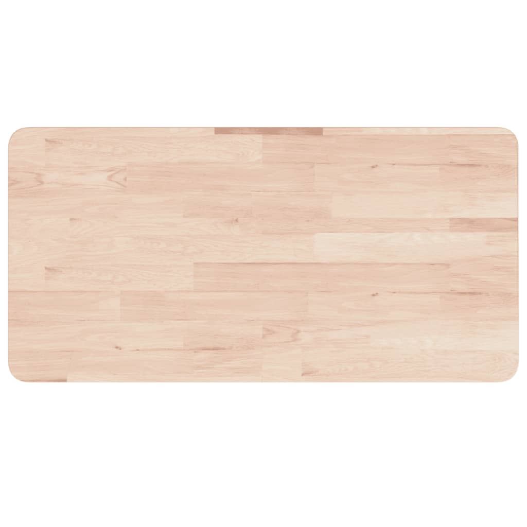 vidaXL Werkbank rechthoekig 100x60x81,5 cm massief eikenhout