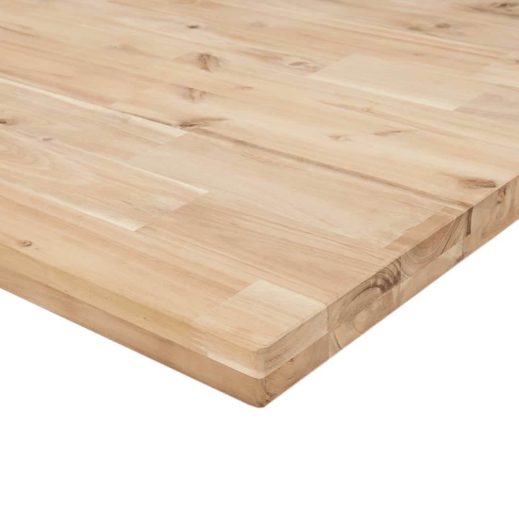 vidaXL Werkbank rechthoekig 80x60x(73-99,5) cm massief acaciahout