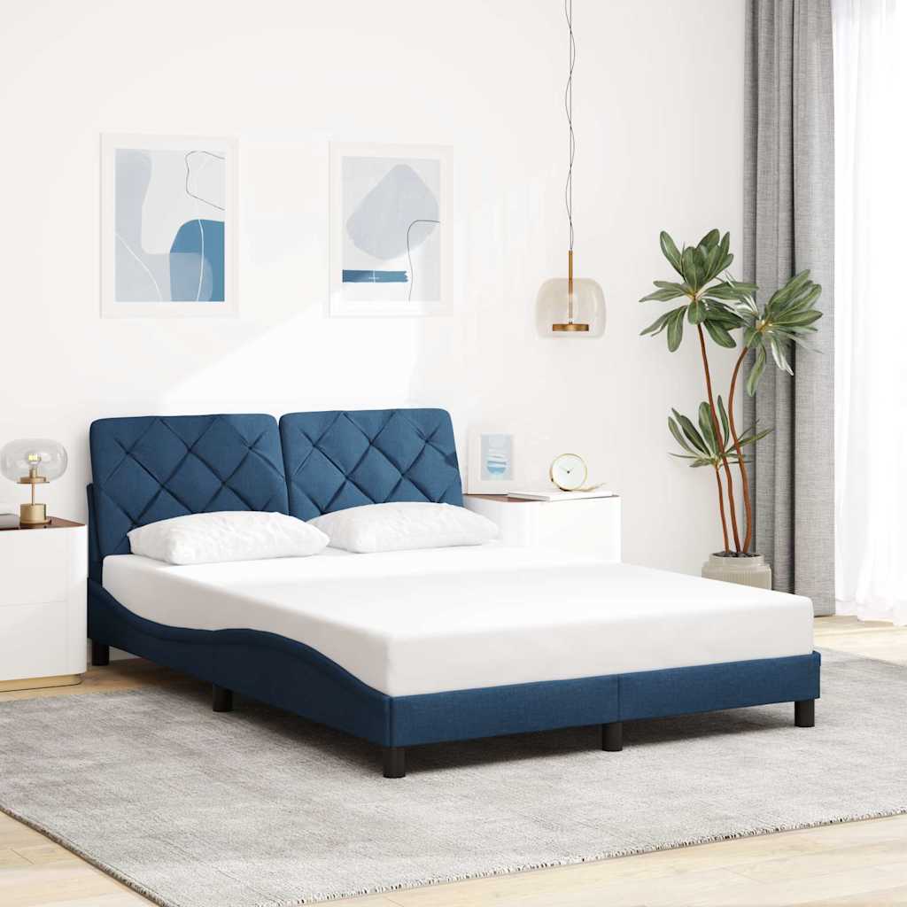vidaXL Bedframe zonder matras 80x200 cm stof lichtgrijs