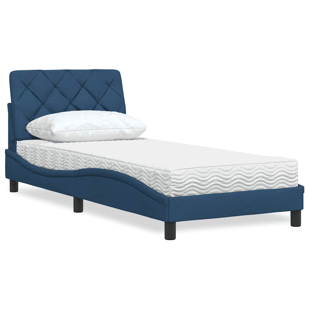 vidaXL Lit avec matelas en tissu lumineux 80x200 cm